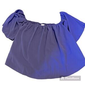 Blue time‎ women’s off shoulder blouse xl NWT purple